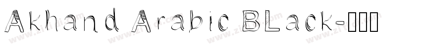 Akhand Arabic BLack字体转换